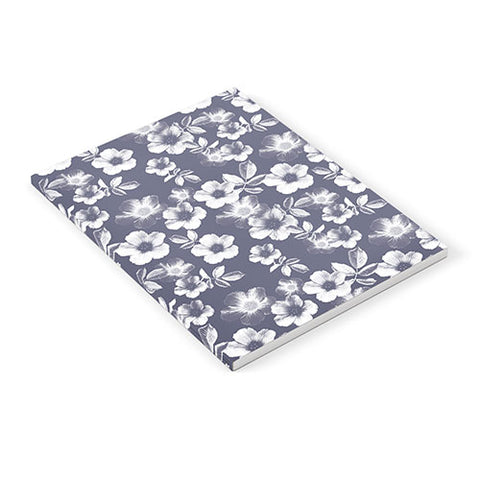 Emanuela Carratoni Classic Blue Floral Theme Notebook