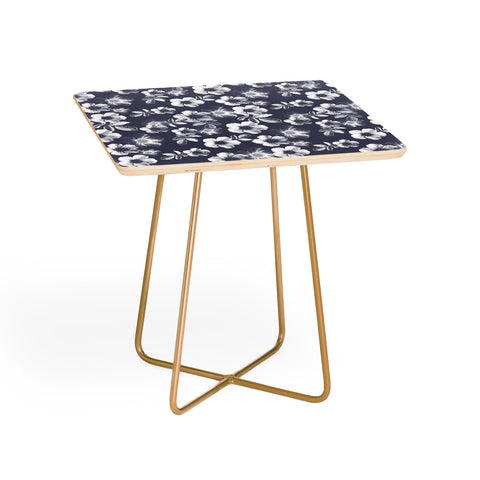 Emanuela Carratoni Classic Blue Floral Theme Side Table