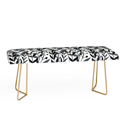 Emanuela Carratoni Classic Blue Leaves Bench
