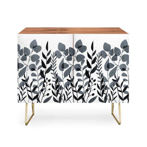 Emanuela Carratoni Classic Blue Leaves Credenza