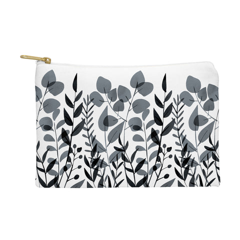 Emanuela Carratoni Classic Blue Leaves Pouch