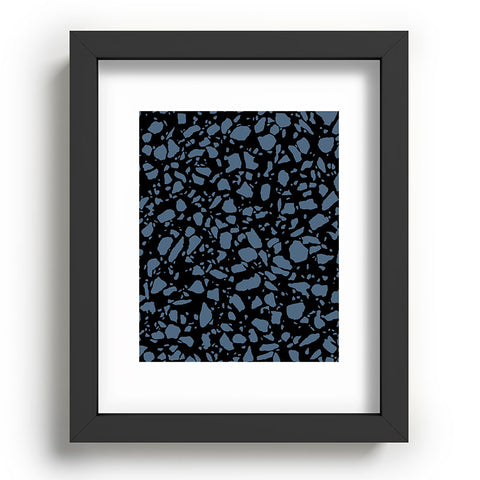 Emanuela Carratoni Classic Blue Terrazzo Recessed Framing Rectangle