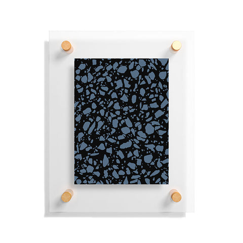 Emanuela Carratoni Classic Blue Terrazzo Floating Acrylic Print