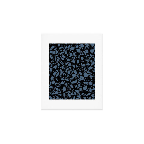 Emanuela Carratoni Classic Blue Terrazzo Art Print