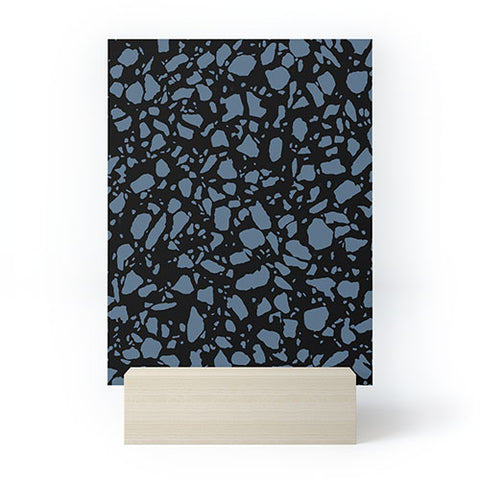 Emanuela Carratoni Classic Blue Terrazzo Mini Art Print