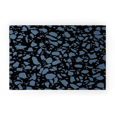 Emanuela Carratoni Classic Blue Terrazzo Welcome Mat