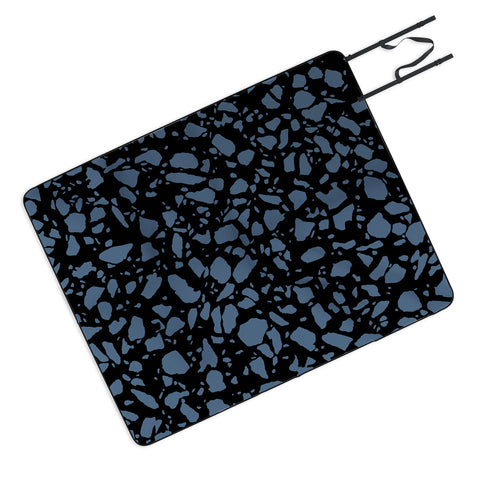 Emanuela Carratoni Classic Blue Terrazzo Picnic Blanket