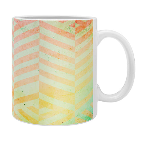 Emanuela Carratoni Colored Chevron Pattern Coffee Mug