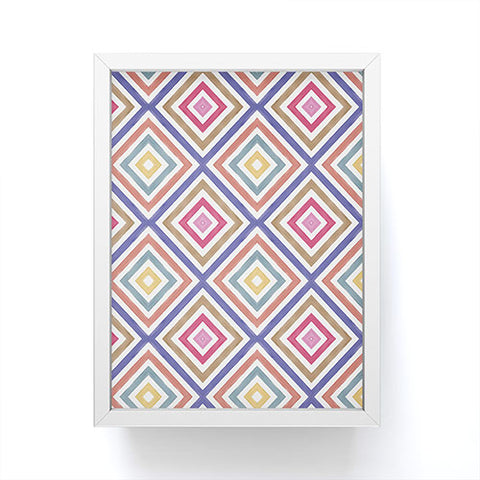 Emanuela Carratoni Colorful Painted Geometry Framed Mini Art Print