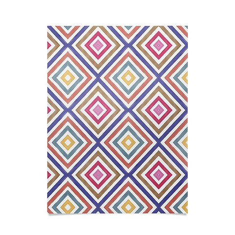 Emanuela Carratoni Colorful Painted Geometry Poster