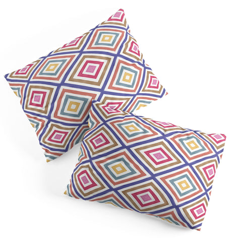 Emanuela Carratoni Colorful Painted Geometry Pillow Shams