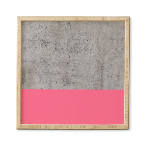 Emanuela Carratoni Concrete with Fashion Pink Framed Wall Art