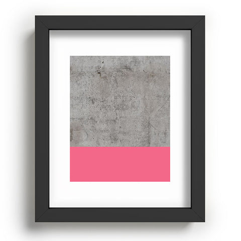 Emanuela Carratoni Concrete with Fashion Pink Recessed Framing Rectangle