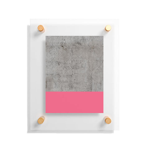Emanuela Carratoni Concrete with Fashion Pink Floating Acrylic Print
