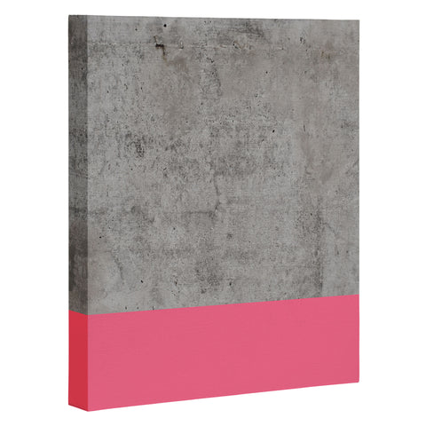 Emanuela Carratoni Concrete with Fashion Pink Art Canvas