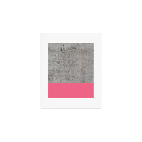 Emanuela Carratoni Concrete with Fashion Pink Art Print