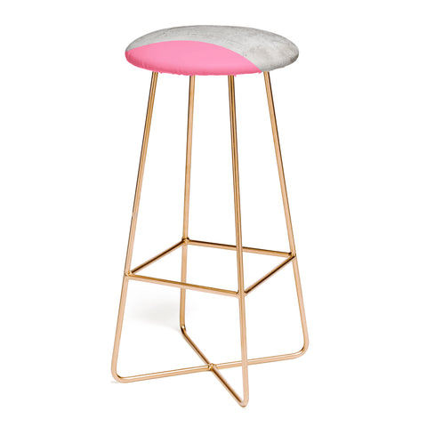 Emanuela Carratoni Concrete with Fashion Pink Bar Stool