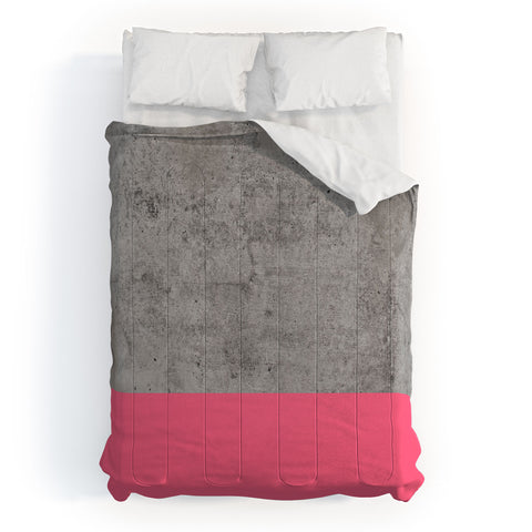 Emanuela Carratoni Concrete with Fashion Pink Comforter