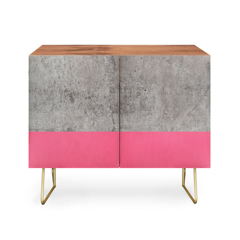 Emanuela Carratoni Concrete with Fashion Pink Credenza