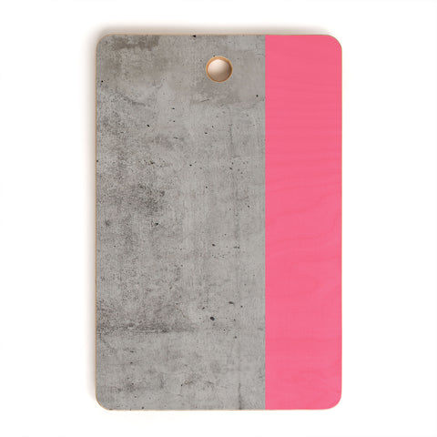 Emanuela Carratoni Concrete with Fashion Pink Cutting Board Rectangle