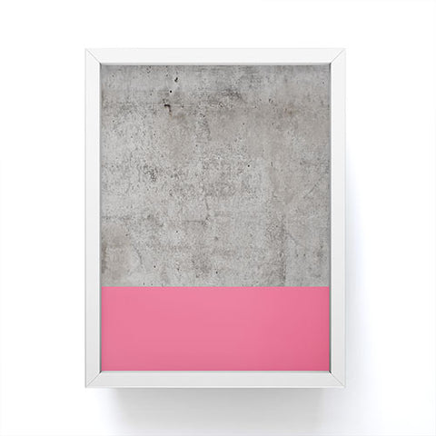 Emanuela Carratoni Concrete with Fashion Pink Framed Mini Art Print