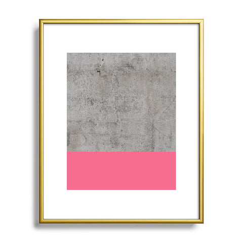 Emanuela Carratoni Concrete with Fashion Pink Metal Framed Art Print