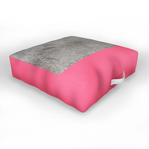 Emanuela Carratoni Concrete with Fashion Pink Outdoor Floor Cushion