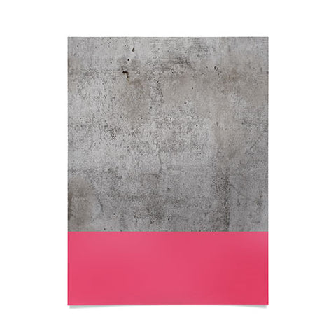 Emanuela Carratoni Concrete with Fashion Pink Poster