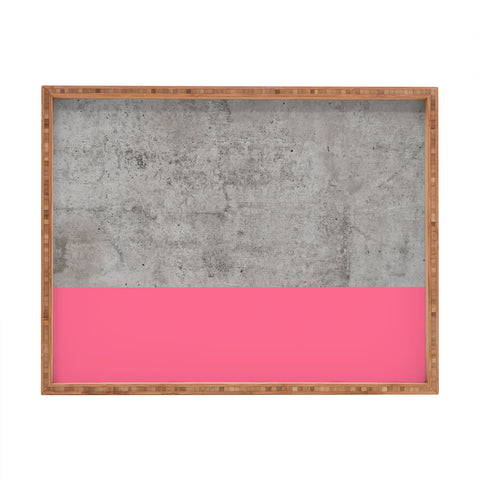Emanuela Carratoni Concrete with Fashion Pink Rectangular Tray