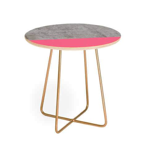 Emanuela Carratoni Concrete with Fashion Pink Round Side Table
