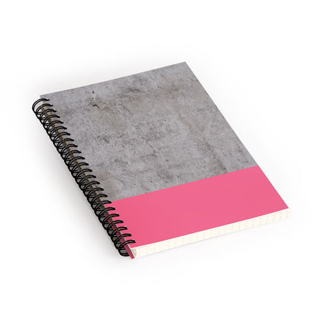Emanuela Carratoni Concrete with Fashion Pink Spiral Notebook