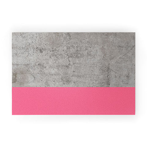 Emanuela Carratoni Concrete with Fashion Pink Welcome Mat