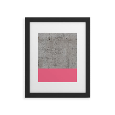 Emanuela Carratoni Concrete with Fashion Pink Framed Art Print