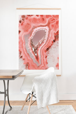 Emanuela Carratoni Coral Agate Art Print And Hanger