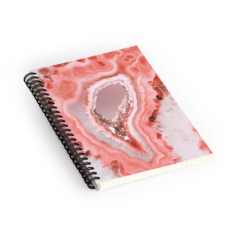 Emanuela Carratoni Coral Agate Spiral Notebook