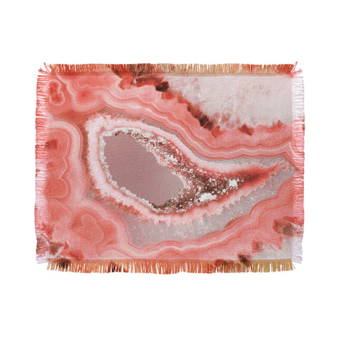 Emanuela Carratoni Coral Agate Throw Blanket