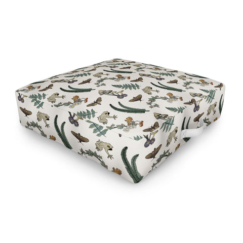Emanuela Carratoni Cottagecore Theme Outdoor Floor Cushion