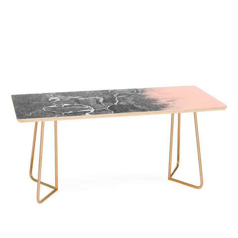 Emanuela Carratoni Crayon Marble with Pink Coffee Table