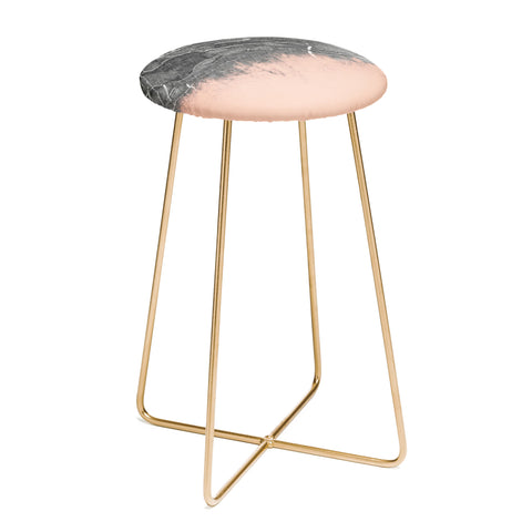 Emanuela Carratoni Crayon Marble with Pink Counter Stool