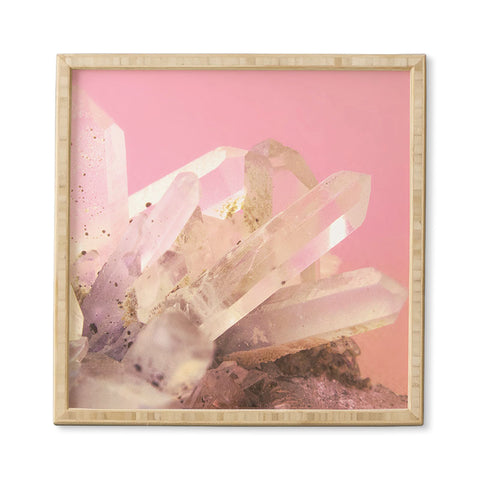 Emanuela Carratoni Crystals on Blush Framed Wall Art