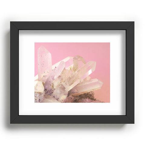 Emanuela Carratoni Crystals on Blush Recessed Framing Rectangle