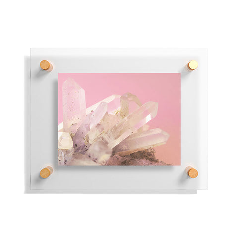 Emanuela Carratoni Crystals on Blush Floating Acrylic Print