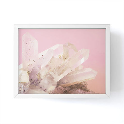 Emanuela Carratoni Crystals on Blush Framed Mini Art Print