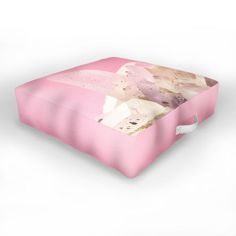 Emanuela Carratoni Crystals on Blush Outdoor Floor Cushion