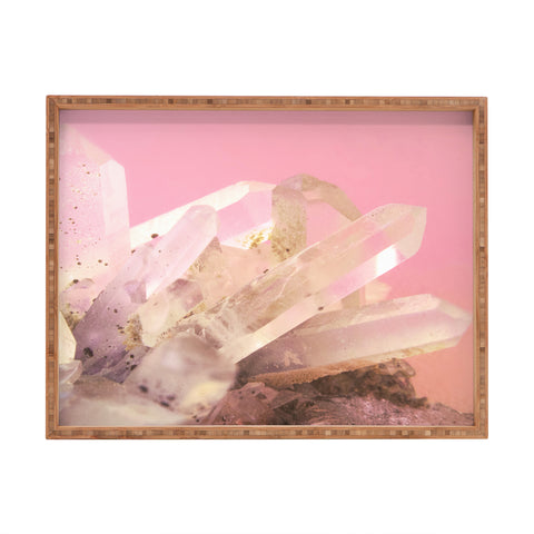 Emanuela Carratoni Crystals on Blush Rectangular Tray