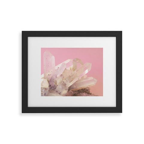Emanuela Carratoni Crystals on Blush Framed Art Print