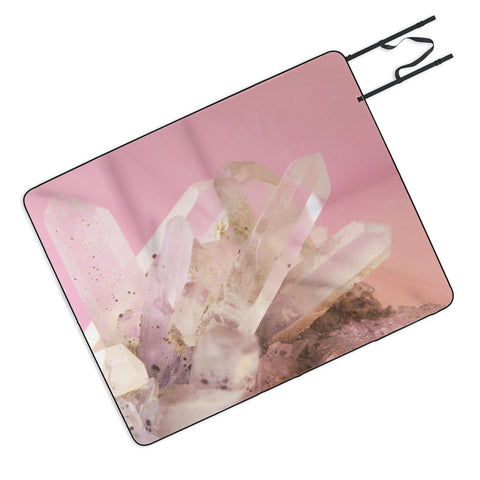 Emanuela Carratoni Crystals on Blush Picnic Blanket