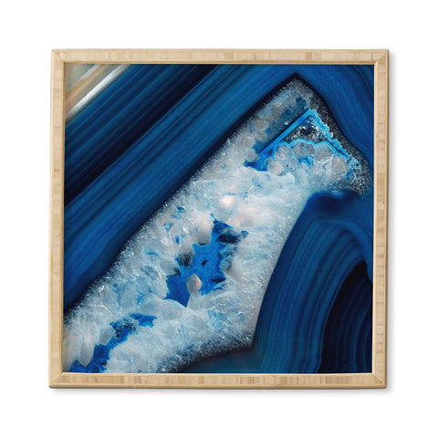 Emanuela Carratoni Deep Blue Agate Framed Wall Art