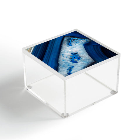 Emanuela Carratoni Deep Blue Agate Acrylic Box