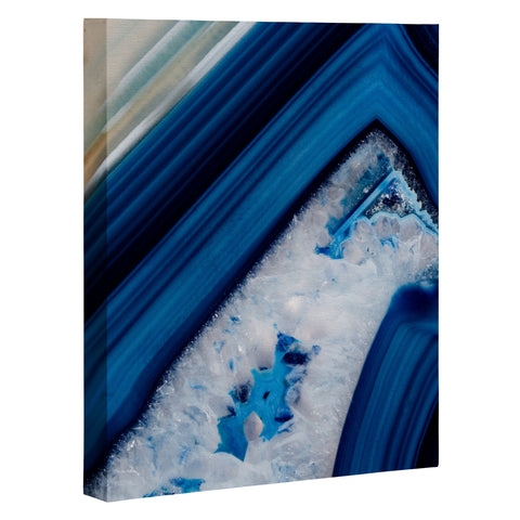 Emanuela Carratoni Deep Blue Agate Art Canvas